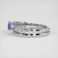 0.57 Ct. Sapphire Ring, 18K White Gold 4