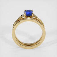 1.10 Ct. Blue Sapphire Ring, 10K Yellow Gold 3