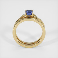 0.98 Ct. Blue Sapphire Ring, 14K Yellow Gold 3