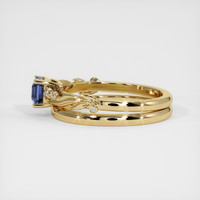 0.98 Ct. Blue Sapphire Ring, 14K Yellow Gold 4