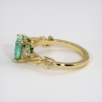 1.36 Ct. Emerald Ring, 18K Yellow Gold 4