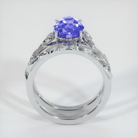 3.30 Ct. Blue Sapphire Ring, Platinum 950 3