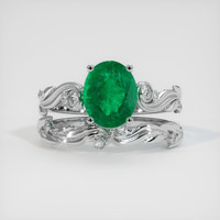1.75 Ct. Emerald Ring, Platinum 950 1