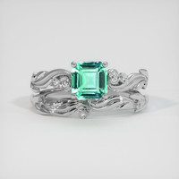 1.24 Ct. Emerald Ring, Platinum 950 1