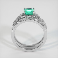 1.24 Ct. Emerald Ring, Platinum 950 3