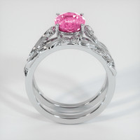 2.21 Ct. Pink Sapphire Ring, Platinum 950 3