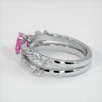 0.68 Ct. Pink Sapphire Ring, Platinum 950 4