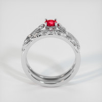 0.37 Ct. Ruby Ring, Platinum 950 3