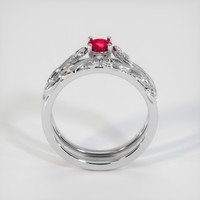 0.34 Ct. Ruby Ring, Platinum 950 3