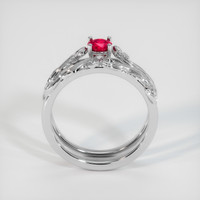 0.35 Ct. Ruby Ring, Platinum 950 3