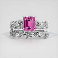 2.01 Ct. Pink Sapphire Ring, Platinum 950 1