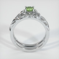 0.44 Ct. Green Sapphire Ring, Platinum 950 3