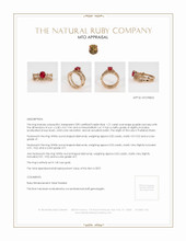 Ruby Ring 1.21 Ct., 14K Rose Gold Appraisal