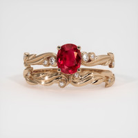 1.21 Ct. Ruby Ring, 14K Rose Gold 1