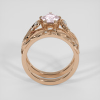 1.22 Ct. Pink Sapphire Ring, 14K Rose Gold 3