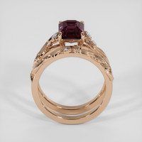 3.15 Ct. Color Change Sapphire Ring, 14K Rose Gold 3