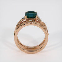 3.01 Ct. Green Sapphire Ring, 14K Rose Gold 3