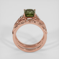 2.97 Ct. Color Change Sapphire Ring, 14K Rose Gold 3