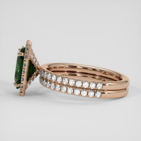 3.26 Ct. Bluish Green Sapphire Ring, 18K Rose Gold 4