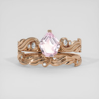1.22 Ct. Pink Sapphire Ring, 18K Rose Gold 1