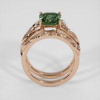 3.54 Ct. Bi Color Sapphire Ring, 18K Rose Gold 3