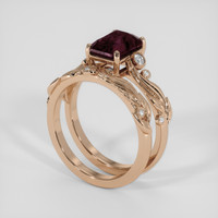 3.15 Ct. Color Change Sapphire Ring, 18K Rose Gold 2