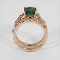3.68 Ct. Green Sapphire Ring, 18K Rose Gold 3