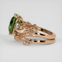 4.25 Ct. Green Sapphire Ring, 18K Rose Gold 4