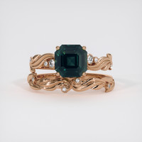 3.01 Ct. Green Sapphire Ring, 18K Rose Gold 1