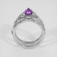 1.08 Ct. Purple Sapphire Ring, Silver 3
