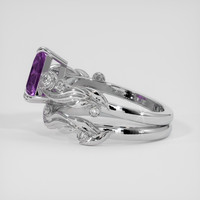 1.08 Ct. Purple Sapphire Ring, Silver 4