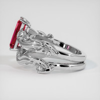1.57 Ct. Purplish Red Ruby Ring, 10K White Gold 4