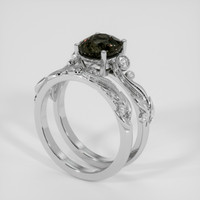 2.37 Ct. Color Change Sapphire Ring, 10K White Gold 2