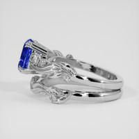 1.70 Ct. Blue Sapphire Ring, 10K White Gold 4