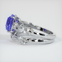 3.30 Ct. Blue Sapphire Ring, 14K White Gold 4