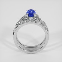 1.70 Ct. Blue Sapphire Ring, 14K White Gold 3