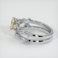 0.91 Ct. Yellow Sapphire Ring, 14K White Gold 4