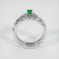 Emerald Ring 0.17 Ct., 18K White Gold Preview