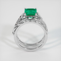 2.52 Ct. Emerald Ring, 18K White Gold 3