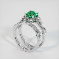 1.75 Ct. Emerald Ring, 18K White Gold 2