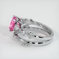2.21 Ct. Pink Sapphire Ring, 18K White Gold 4