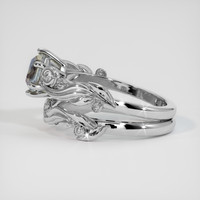 1.14 Ct. Bi Color Sapphire Ring, 18K White Gold 4