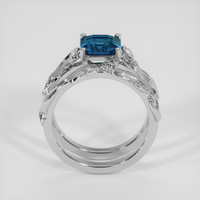 1.55 Ct. Bi Color / Parti Sapphire Ring, 18K White Gold 3