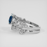 1.55 Ct. Bi Color / Parti Sapphire Ring, 18K White Gold 4