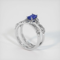 1.45 Ct. Sapphire Ring, 18K White Gold 2