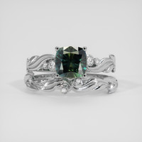 1.73 Ct. Bi Color / Parti Sapphire Ring, 18K White Gold 1