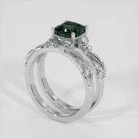 1.73 Ct. Bi Color / Parti Sapphire Ring, 18K White Gold 2