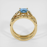 1.22 Ct. Bi Color Sapphire Ring, 10K Yellow Gold 3