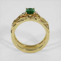 1.04 Ct. Green Sapphire Ring, 14K Yellow Gold 3
