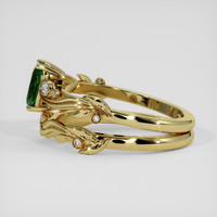 1.04 Ct. Green Sapphire Ring, 14K Yellow Gold 4